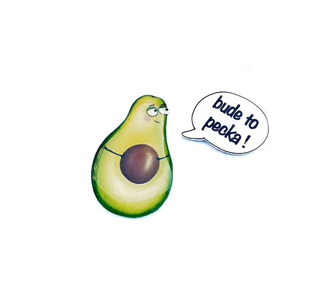 Avokádo brož - Kokino 29141