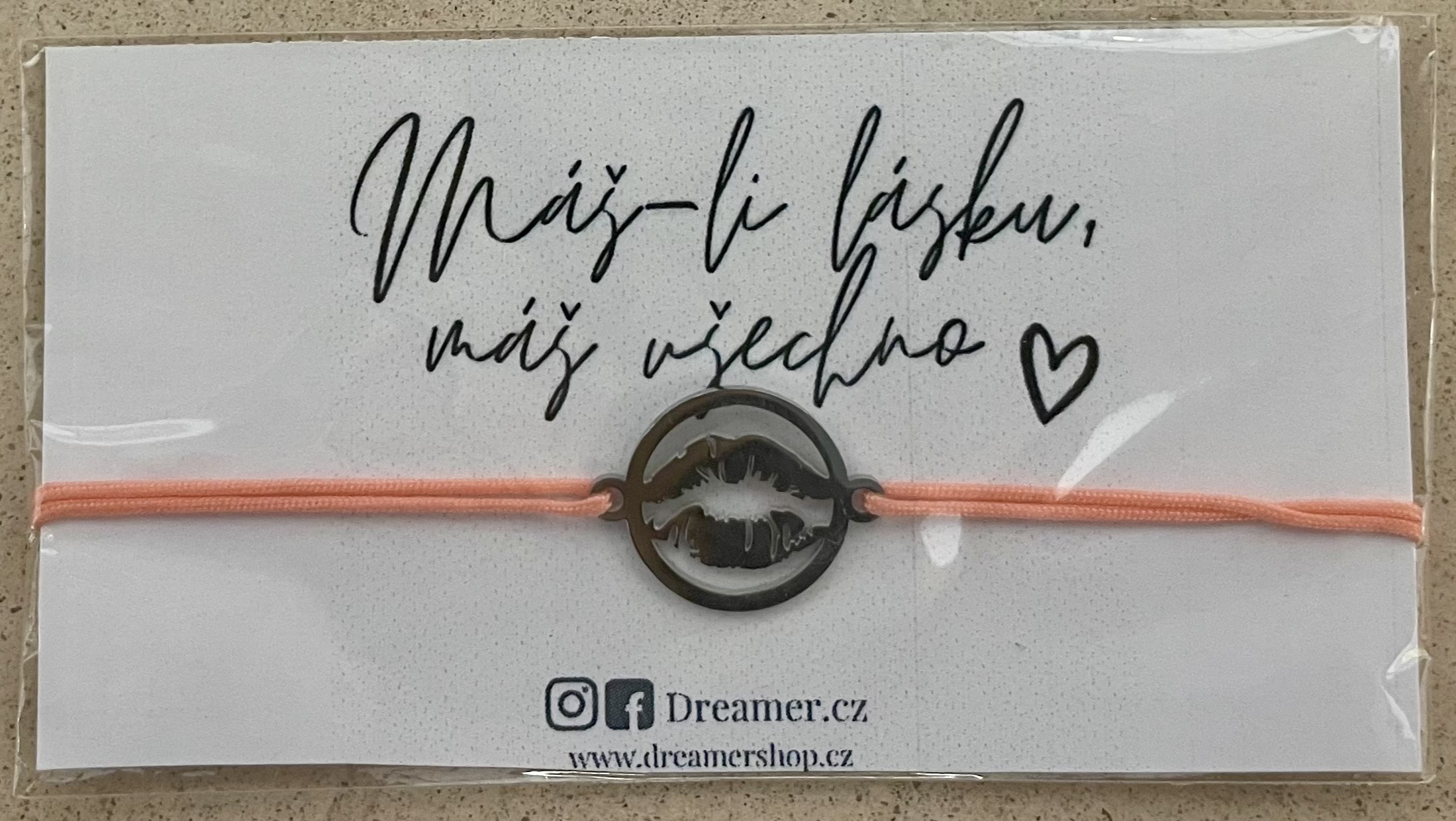 Dreamer Provázkový náramek Máš-li lásku, máš všechno 29576