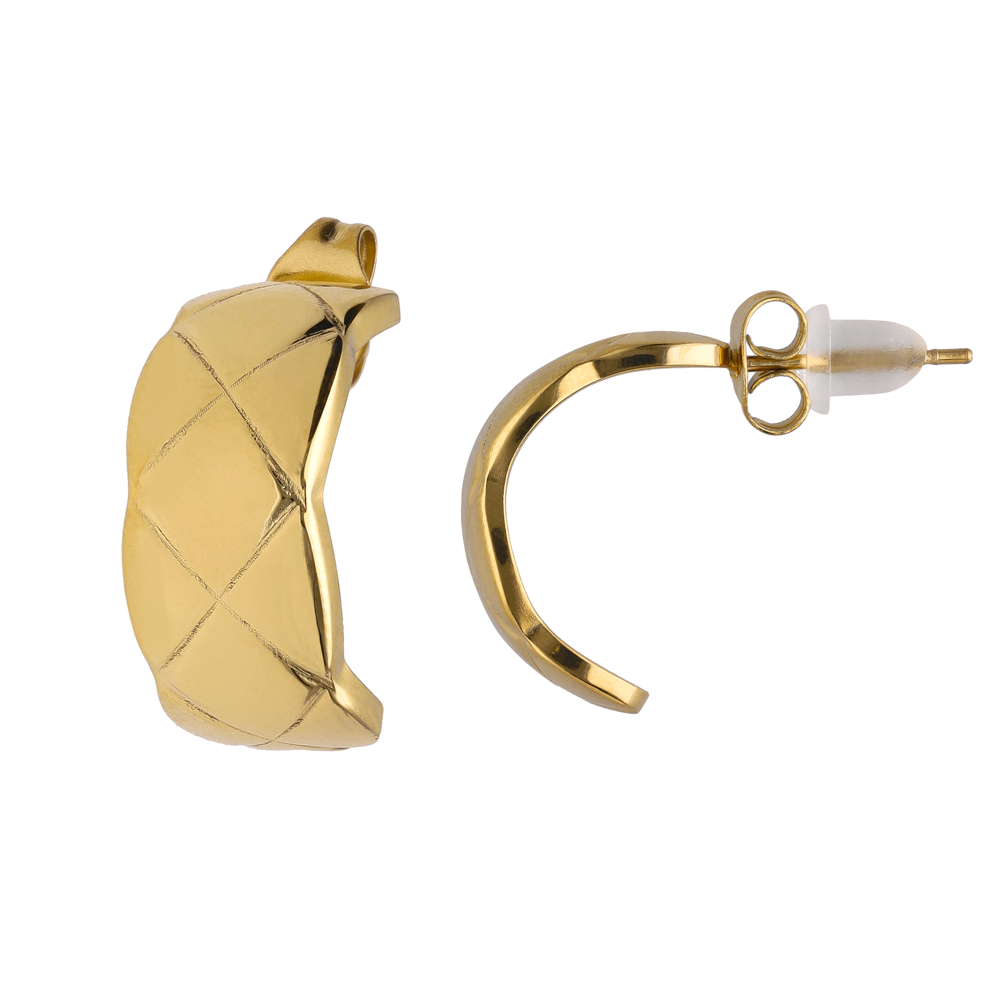 Prosperk Náušnice půlkruhy zlaté