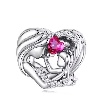 Prosperk Korálek na náramek maminka s dcerou