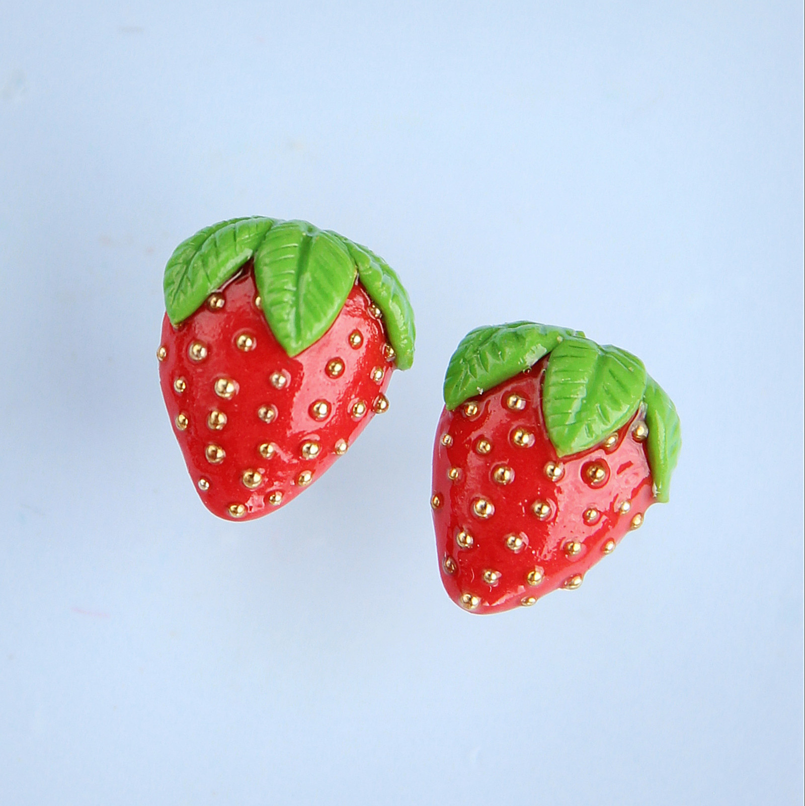 CircusMind Náušnice jahůdky pecičky