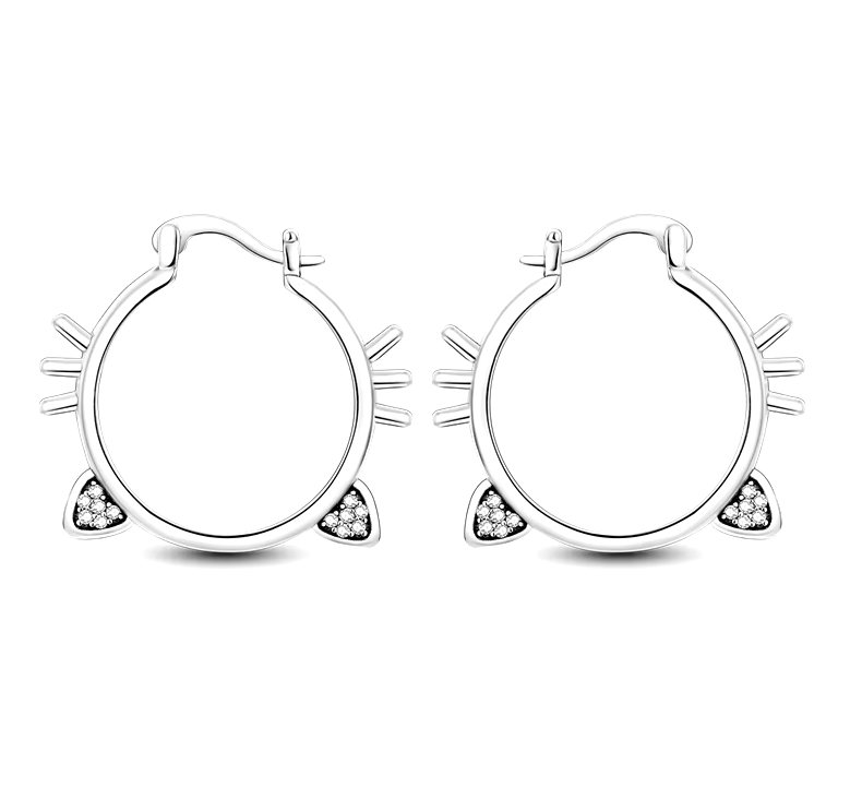 Prosperk Náušnice kruhy kočičky