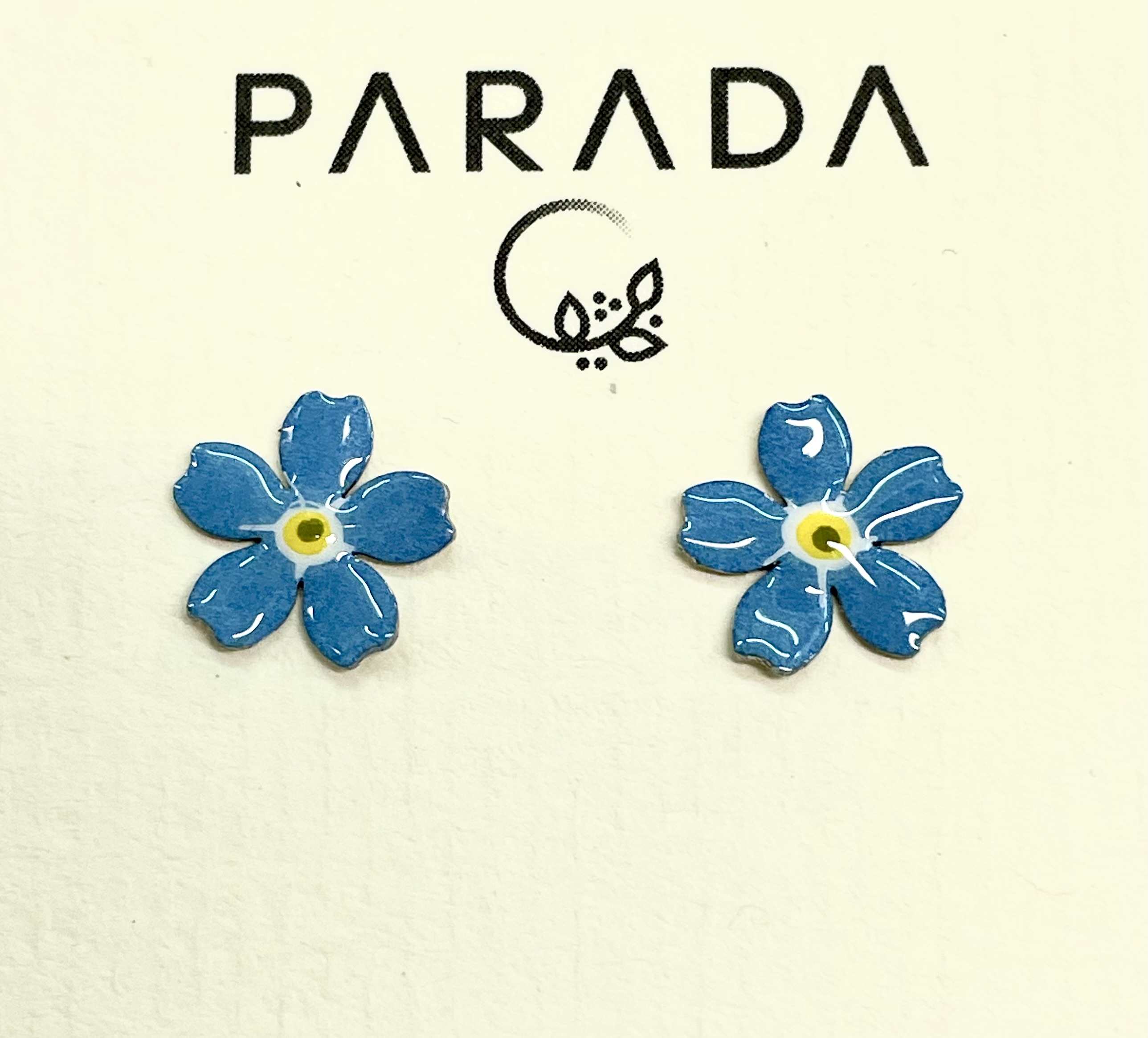 Náušnice květy Lnu PARADA