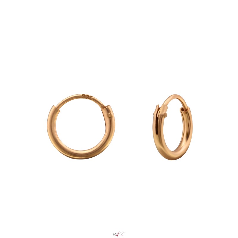 Prosperk Náušnice kroužky stříbro rose gold