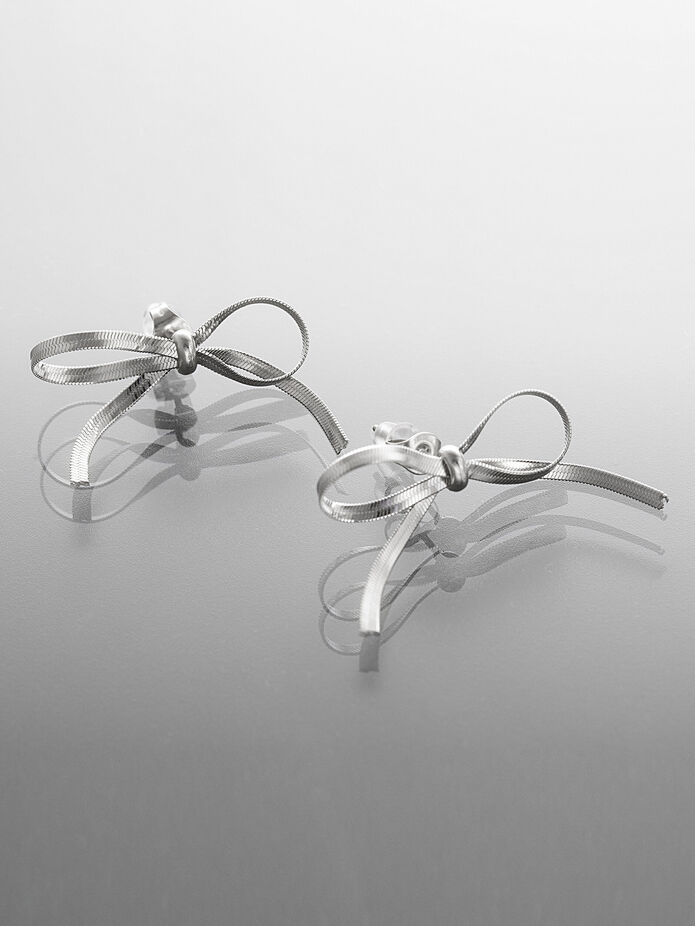 Prosperk Náušnice ocelové mašličky