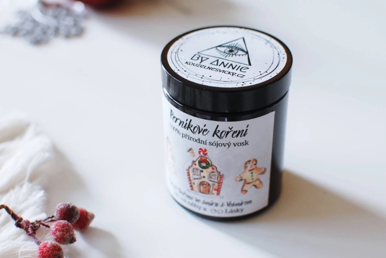 Sójová svíčka Perníkové koření 180ml - BY ANNIE