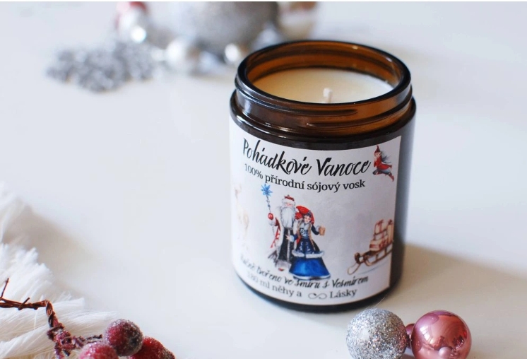 Sójová svíčka Pohádkové Vánoce 180ml - BY ANNIE