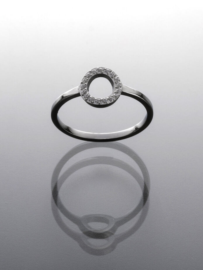 Prosperk Prstýnek z oceli propojení stříbrný Velikost prstenů: 9 (EU: 59-61)