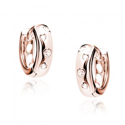 Prosperk Dětské náušnice kroužky rose gold