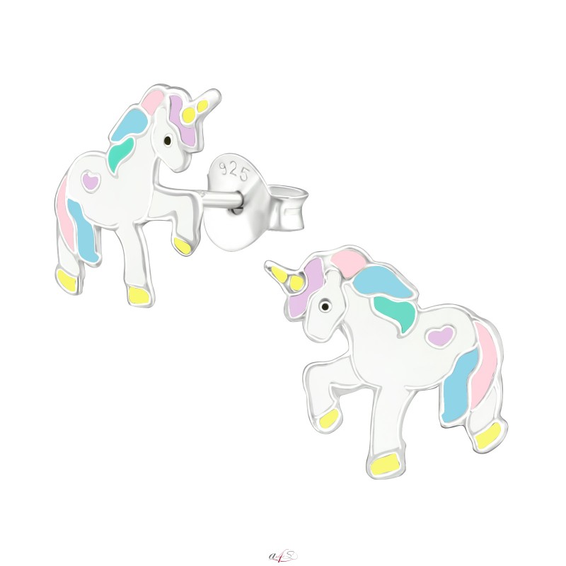 Prosperk Náušnice jednorožec pastelový
