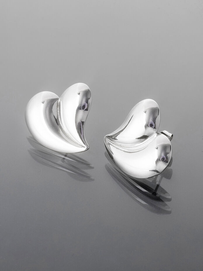 Náušnice výrazné srdce