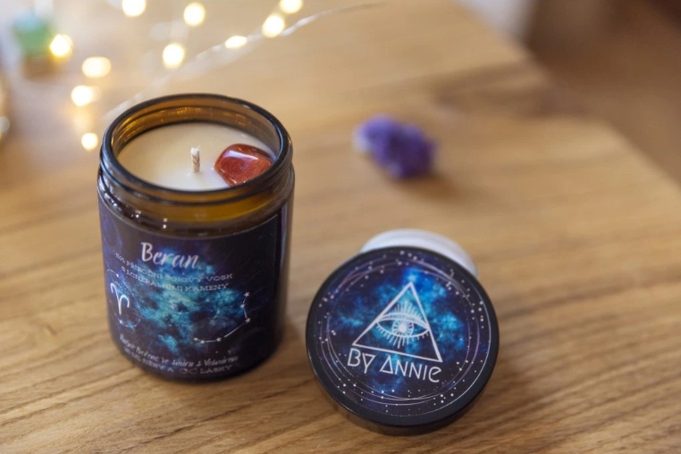 Astrologická sójová svíčka Beran 180ml - By Annie