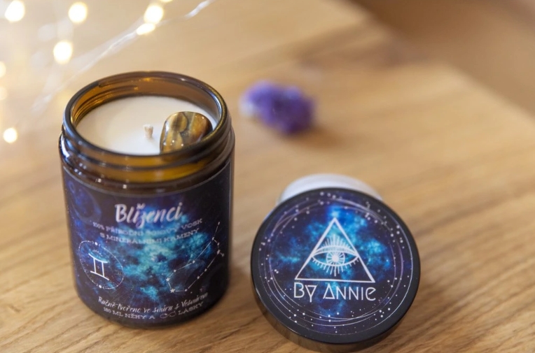 Astrologická sójová svíčka Blíženci 180ml - By Annie