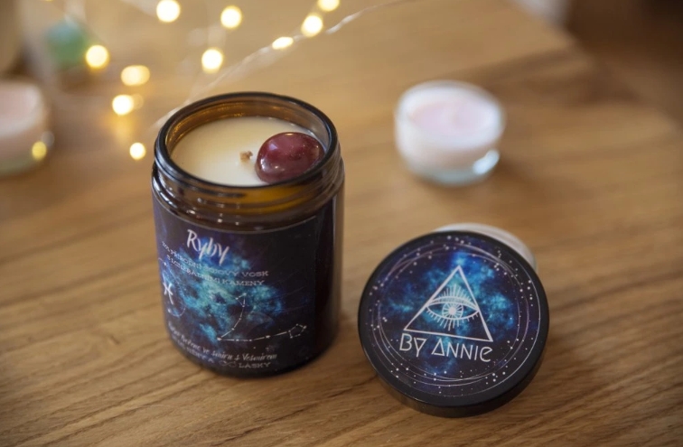 Astrologická sójová svíčka Ryby 180ml - By Annie