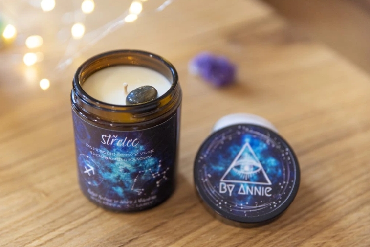 Astrologická sójová svíčka Střelec 180ml - By Annie