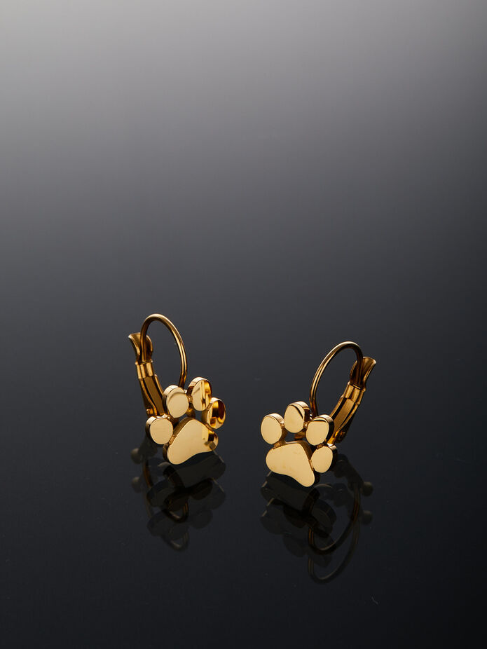 Prosperk Náušnice z chirurgické oceli packa zlatá