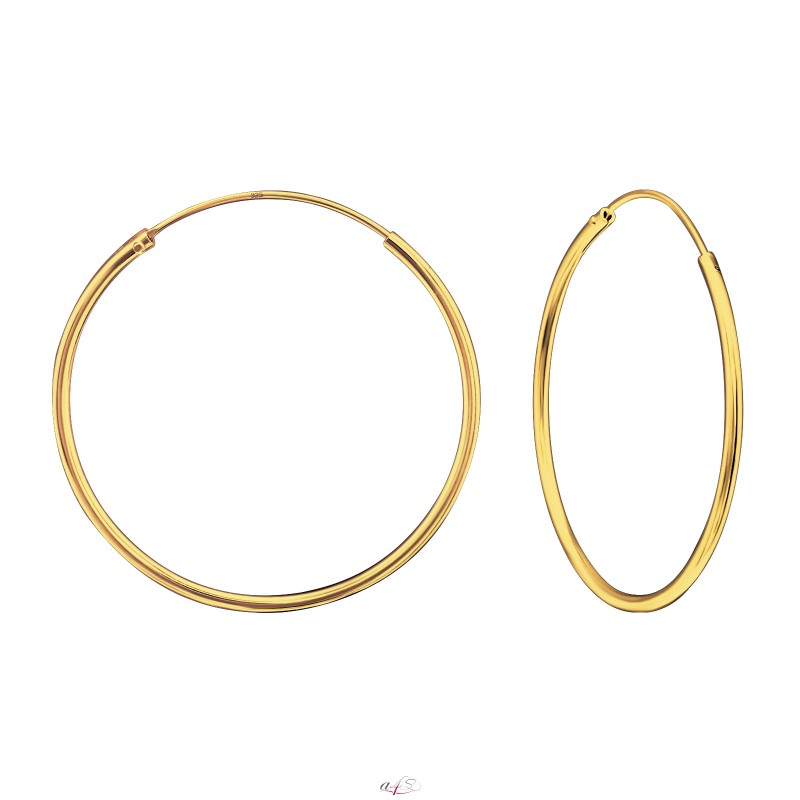 Prosperk Náušnice kruhy rose gold 3cm