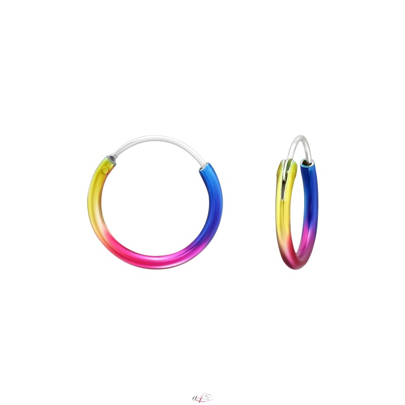 Prosperk Náušnice duhové kroužky