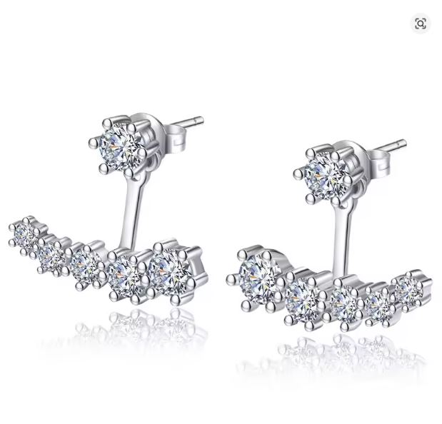 Prosperk Náušnice oboustranné se zirkony