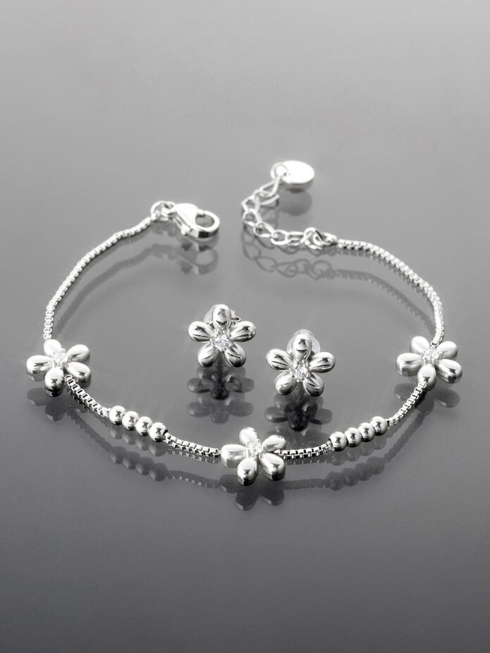 Prosperk Souprava z oceli s kytičkami