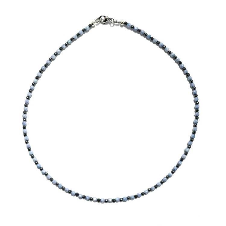 Nanny Náhrdelník Hematit a preciosa- Hibis