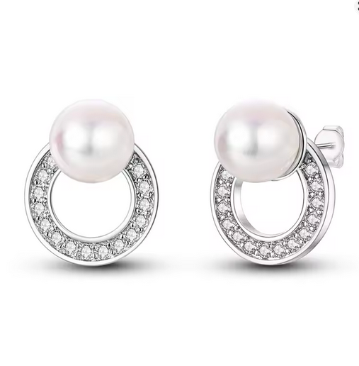 Prosperk Perlové náušnice Circle