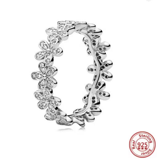 Prosperk Stříbrný prstýnek květinový Velikost prstenů: 8 (EU: 57-58)