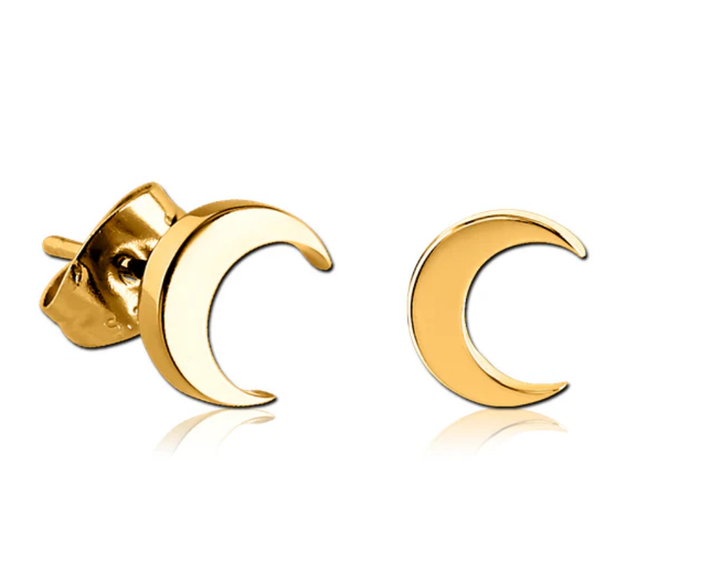 Prosperk Náušnice gold moon