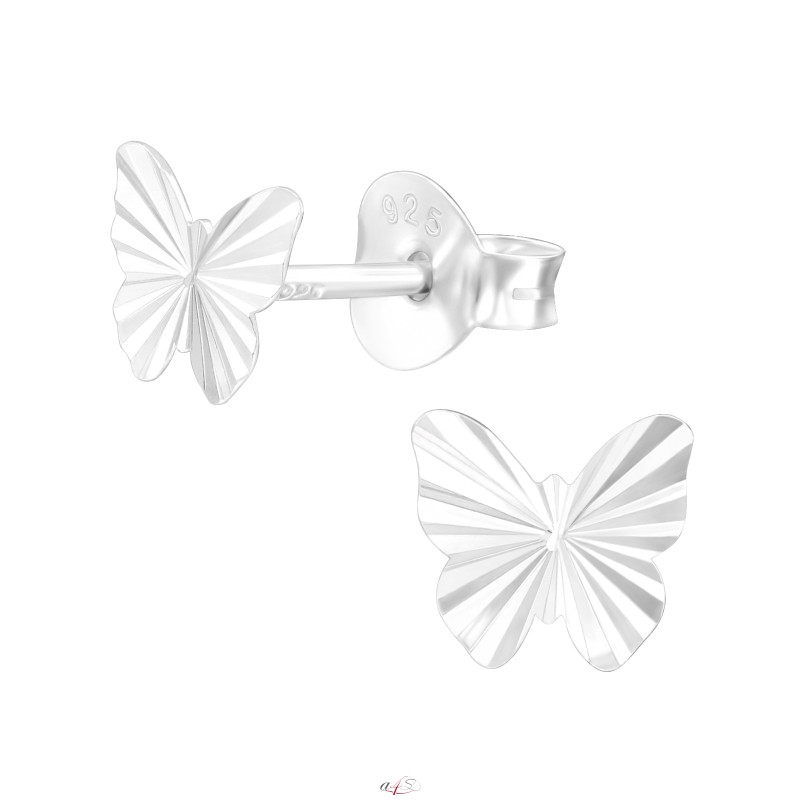 Prosperk Náušnice mini motýlci ze stříbra
