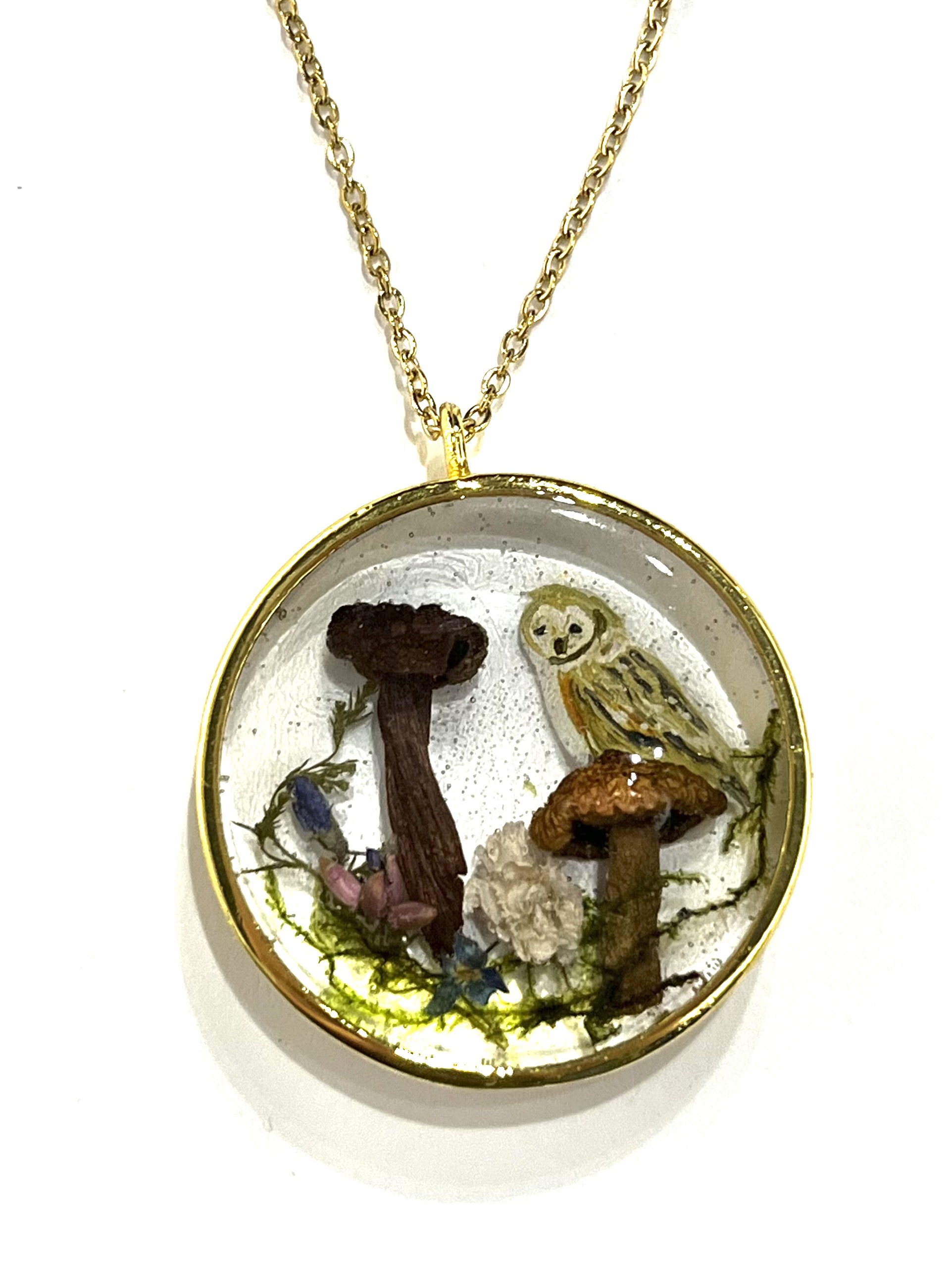 MadeByBahu Náhrdelník akvárko Sova 28958