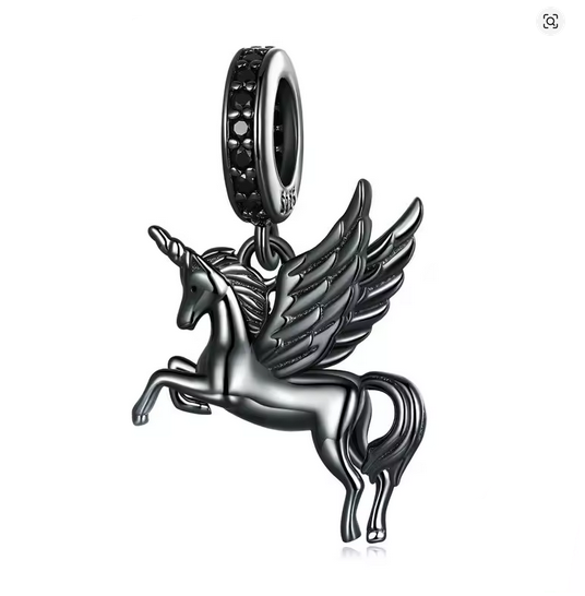 Prosperk Korálek na náramek black unicorn S2520