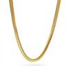 Řetízek ocelový zlatý plochý