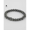 Exkluzivní náramek z korálků hematitu se stromem života černá