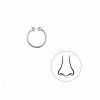 Náušnice piercing do nosu septum - stříbro