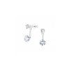 Stříbrné náušnice oboustranné zirkony
