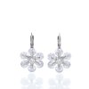 Náušnice ocelové sněhové vločky s krystaly