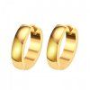Náušnice kroužky ocelové zlaté 2cm