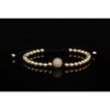 Náramek shamballa zlatý