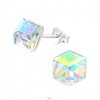 Náušnice duhové kostky