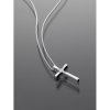 Řetízek ocelový křížek s kamínky