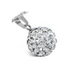 Řetízek ocelový s přívěskem Swarovski kulička