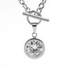 Řetízek s přívěskem kulatý krystal
