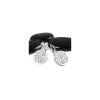 Náušnice ocelové kulaté s krystalky Swarovski