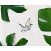 Brož origami Jeřáb - Bramboo