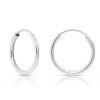 Náušnice tenké ocelové kroužky 1,7cm