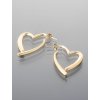 Náušnice velká zlatá srdce
