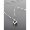 Řetízek ocelový srdíčko s tlapkou