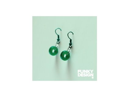 22014 nausnice z plexi skla teal donut