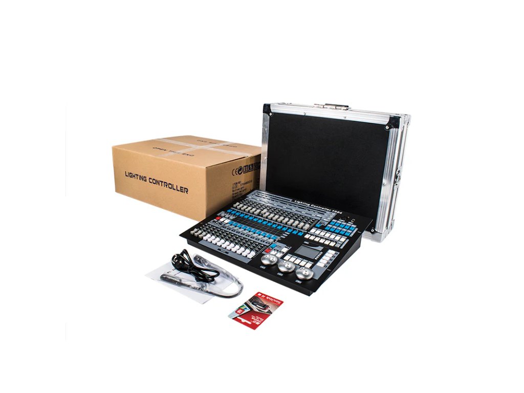 SHEHDS Světelná konzole DMX1024 s flightcase