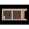 lms pine wood 2.3x5.4 m front with glass